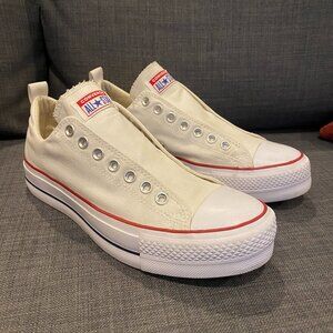 Converse White Slip-On Athletic Shoes